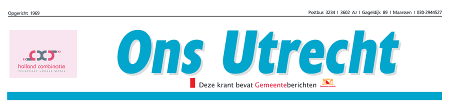 Ons Utrecht, de stadskrant van Utrecht.